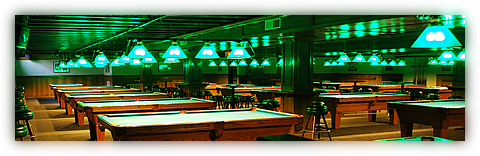 20 Pool Tables Never a Wait Time, Weekly Pool Tournaments 20 American Made Pool Tables